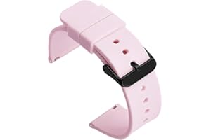 Shieranlee Silicone 14MM 16MM 18MM Correa de Reloj de Silicona–liberación rápida