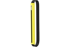 MoKo Funda de Lápiz para Apple Pencil Pro, Apple Pencil (USB-C), Apple Pencil 1ª/2ª Generación, Apple Pencil Funda con Cremallera y Banda Elástica para Tableta de 9,7"-12,9", Limón Amarillo