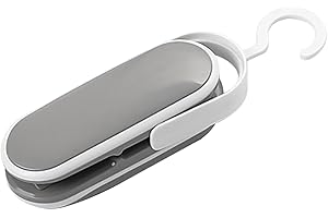 BEIBXHQQ 1 Piece Gray Portable Sealing Machine, Bag Sealing Machine, Bag Resealing Machine, Household Sealing Machine, Sealing and Cutting Heat Shrink Machine