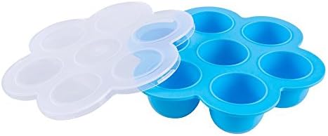 Silicone Egg Bites Molds for Instant Pot Accessories Baby Food Freezer Tray Food Storage Container with Clip-on Lid