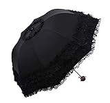  niceEshop(TM) Mini Parasol Plegamiento Paraguas de Sol Protección UV (Negro)