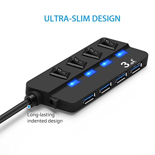 Lyhoon high speed usb typ C hub typ C auf USB 3.0 Adapter für USB Typ-C-Geräte/Macbook/Galaxy Note 7/OnePlus3/Moto Z/Chromebook Pixel/Nexus 5X/Nexus 6P/Nokia N1 Tablet usw - 5