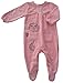 Bright Bots Newborn Girls Babygrow Warm Velour All in One Coverall - Pink