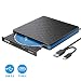 Produktbild Apiker Externer CD- / DVD-Laufwerk, USB 3.0 und Typ C, tragbar, CD/DVD+/-RW Brenner, DVD-Brenner für Laptop, Desktop, Mac, MacBook, iOS, Windows 10/8/7/XP und Linux