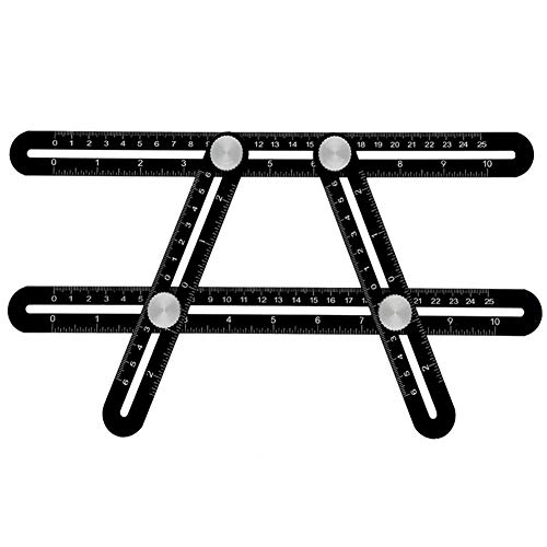 Angularizer Ruler universel Full Metal Multiangle Messager Modèle, Outils de présentation et alliage d'aluminium amélioré