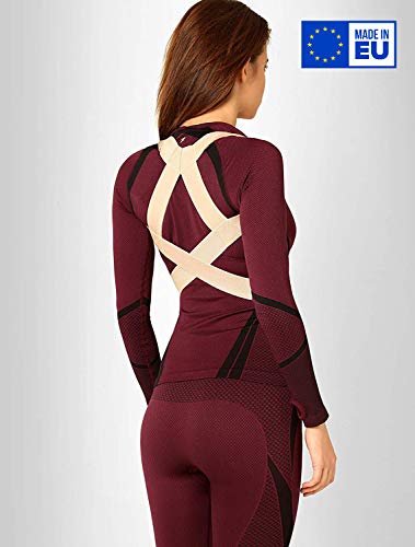 ®Befit24 Corrector de Postura Espalda y Hombros para Hombre y Mujer - Espalda Recta Soporte - Posture Corrector for Women and Men [ Size 4 - Beige ]