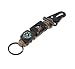 Produktbild ZENDY 6 in 1 Paracord Seil Schlüsselkarabiner mit Zündstein, Kompass, Flaschenöffner Überlebensausrüstung für den Außenbereich (Qualität 7-Strang) (Braun)