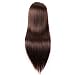 Hairdressing Training Heads 100% Synthetic Fiber Hair Mannequin Styling Dolls Head (Table Clamp Holder Included) ESC0418P