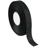 T&uuml;yl&uuml; Siyah Bez Bant, 18mm x 10m, Tekstil Dokulu, G&uuml;&ccedil;l&uuml; Yapışkanlı Kablo Sarma Bandı