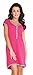 Maternity & nursing nightdress / nightshirt Hebe 100% Cotton (M, Raspberry Pink)