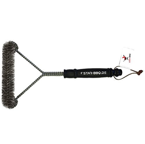 STAR-BBQ Grillbürste für Emaille, Edelstahl und Gusseisen - 3