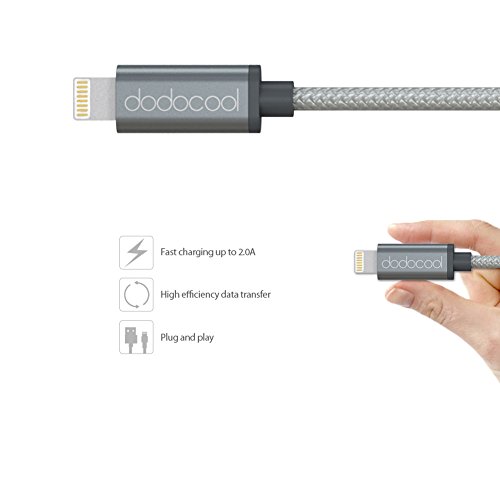 dodocool Lightning Kabel [Apple MFi zertifiziert] 8 pin Applekabel Datenkabel Verbindungskabel USB Kabel Syncing kabel für iPhone iPad ipod 10ft / 3m Weltraum Grau - 7
