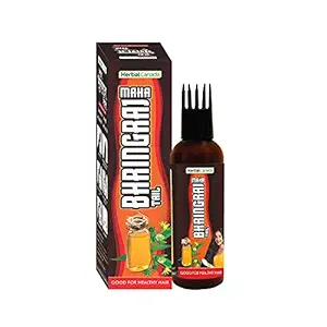 Herbal Canada Maha Bhringraj Oil | Pack Of 2 | Hair Strength | Anti Dandruff | Anti Hairfall (100ML)