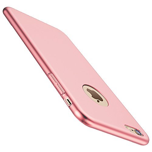 Anccer Funda iPhone 6 Plus iPhone 6S Plus  Alta Calidad Ultra Slim Anti-Rasgu  o y Resistente Huellas Dactilares Totalmente Protectora Caso de Duro Cover Case para iPhone 6 Plus 6S Plus 5 5 pulgadas  Oro rosa liso 