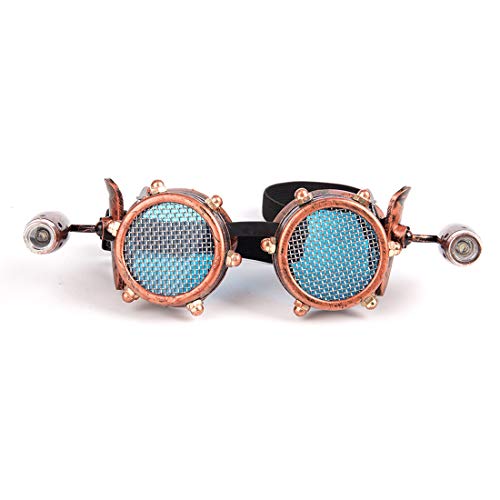 Rivet Steampunk Goggles Firework Diffraction Prism Glasses Prism Refraction Sunglasses Cosplay Goggles