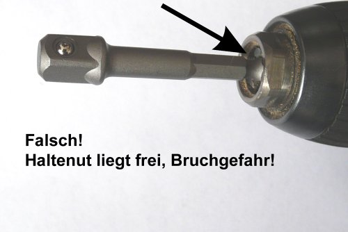 Famex 10680-3 Bohrfutter-Adapter mit 4-kant-Antrieb, 3-tlg. - 2