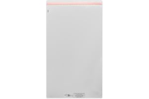 UNIVERS GRAPHIQUE 500 Sachet emballage plastique transparent à fermeture adhésive repositionnable haute brillance 400 x 600 mm + rabat 40 pochette emballage sachet conditionnement avec texte légal sécurité fr gb es