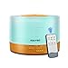 Produktbild KBAYBO Es gibt Fernbedienung 500ml Cool Mist Befeuchter Ultraschall Aroma ätherisches Öl Diffusor mit 4 Timer Einstellungen 7 Farbe ändern LED