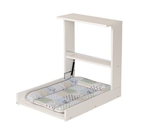 Preisvergleich Produktbild Geuther - Wand-Wickelregal Wicki, inkl. Wickelmulde, weiß, patchwork