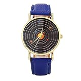 Rosepoem Quarzuhr Gürtel Uhr Casual Unisex Space Planets Lederband Geschenke Frauen