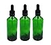 Produktbild Durham Trinkflasche aus Glas, 100 ml, Grün, 3 Stück Aromatherapie/Ätherische Öle/Bachblütenmittel / Tinktur/Ohrentropfen / Augentropfen Flasche