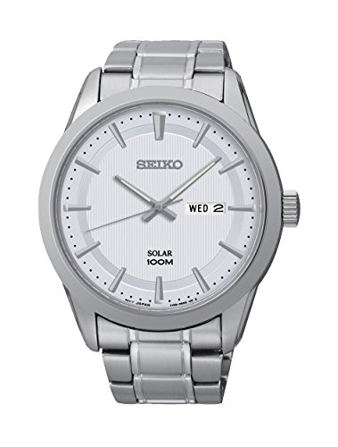 Seiko Herren-Armbanduhr Analog Quarz Edelstahl SNE359P1