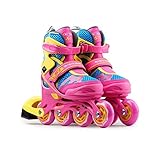 ◆ Patines en línea, velocidad rápida, buena estabilidad, resistencia al desgaste, adecuados para carreteras planas, como carreteras y plazas.