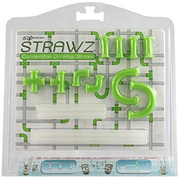 NUOP Connectable Drinking Straws Lime , Green