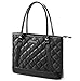 Produktbild Klassisch Damen Handtasche Reisetasche Umhängetasche Nylon Business Laptoptasche Tote Bag Shopper Henkeltasche Notebook Schultertasche für 15-15,6 Zoll Laptop/Notebook/MacBook,Schwarz