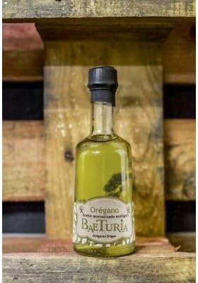 6 x 250 ml Organic Extra vergine Olive Oil Flavored with Oregano Baeturia