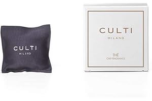Culti Profumo Auto in Cuscinetto profumato Dimensioni 7X7cm Milano | Fragranza The, al thé Sencha e legni - Durata 3 Mesi