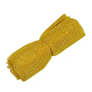 Asian Hobby Crafts Flower Mesh Net for Bouquet, Gift Wrapping, Party Hall Decor, Golden (9 Yards)