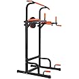 Power Tower Dip Station Adjustable Pull Up Bar, Push Up Workout Dip Stands Strength Training Equipment