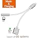 Produktbild Lightning Kopfhörer Audio Jack Adapter für iPhone 7 / 7Plus iPhone 8 / 8Plus iPhone X.Adapter zu 3.5mm Headset Kopfhörer.2 in1 Lightnig Zubehör Konverter für iPhone 7.Earphone Music Splitter und Ladeadapter (Unterstützung Audio + Charge + kompatibel iOS 11.3 oder später )-Silber