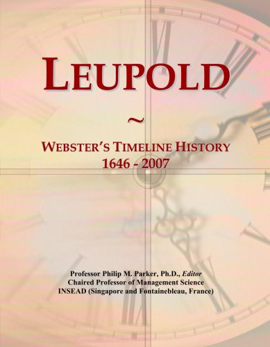 Leupold: Webster's Timeline History, 1646 - 2007