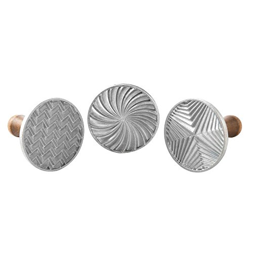 Nordic Ware Keks-Stempel mit Holzgriff "Geo"