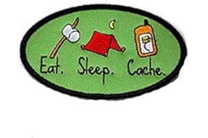 geo-versand Eat Sleep Cache Patch Geocaching