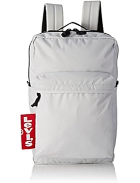 Levi's Herren the L Pack Big Tab Schultertasche, Weiß (Noir Regular White), 12x29x45 centimeters