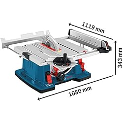 Bosch Professional Scie sur table GTS 10 XC (2100 W, Ø de la lame : 254mm, rangement pour lame de scie supplémentaire)