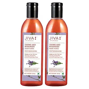 Jiva Thyme & Rosemary Oil - 120 ml - Pack of 2 - Pure Herbs Used, Scalp Cleaning Tonic