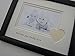 Personalised 'We love you' photo frame 9 x 7, Black
