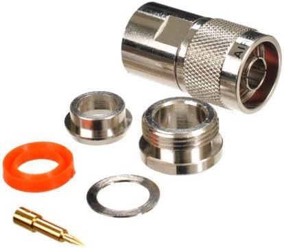 AIR802 N Plug or Male Clamp Style Connector for RG8, AIR802 CA400, Times Microwave LMR400, Belden 9913 and Equivalent by AIR802