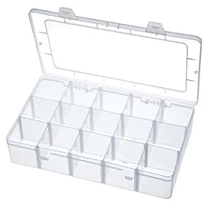 Aufbewahrungsbox 15 Raster Kunststoff Verstellbare Schmuck Organizer