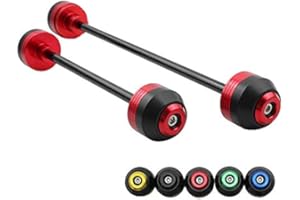 ROCKMUTE Vorderrad Hinterrad Achse Gabel Sliders Crash Protector für BMW S1000XR 2020 2021 Motorrad Guard Pads Fallschutz (rot vorne + hinten)