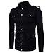 Produktbild Sweatshirt Herren Btruely Winter Männer Strickjacke Langarm Slim Fit Mantel Männer Outwear (Schwarz, XL)