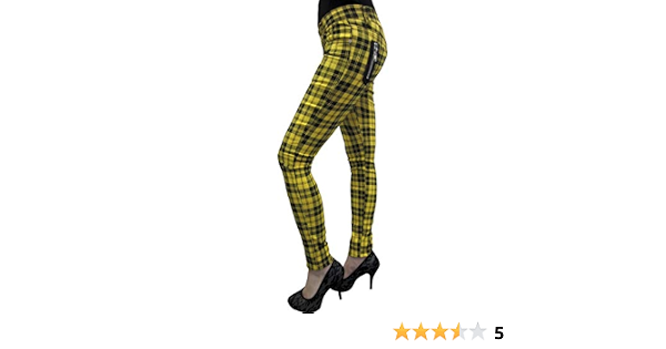 Banned Women's Plaid Tartan Emo Punk 