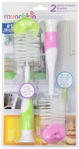 Munchkin Bottle & Nipple Brush - 2 Pk