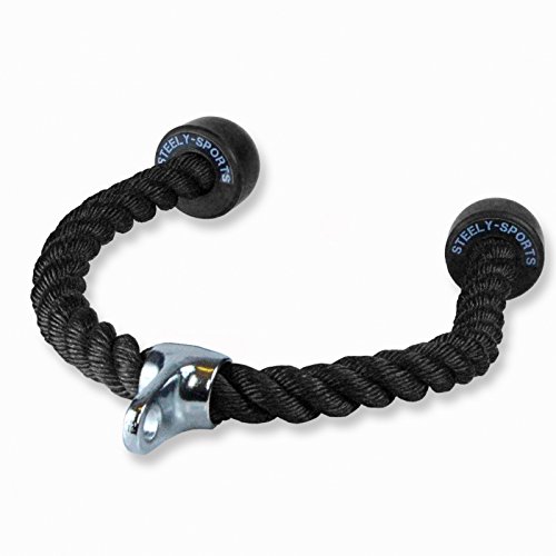 Steely Sports Zubehör Kraftstation – Trizepsseil -Trainingseil f. Bizeps- & Trizepsübungen ( Für Seilzug- Kabelzug- Fitness-Stationen Fitnessturm ) - 2