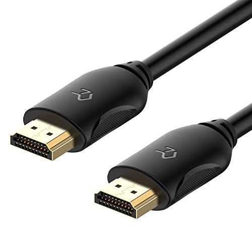 Rankie HDMI Cable, High-Speed HDTV Cable, Supports Ethernetm, 3D, 4K and Audio Return, 1.8 m, Black