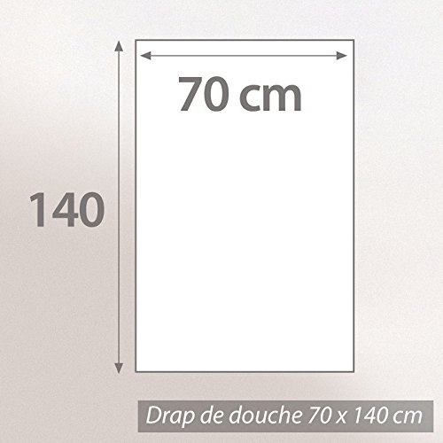 Duschtuch, 70×140 cm Waffelpique „Pure Waffle“ 300 g/m² meerblau - 3